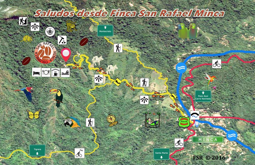 Finca San Rafael - Cafe Y Cacao Minca Buitenkant foto